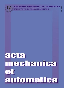 Acta Mechanica et Automatica. Vol.3, no. 3