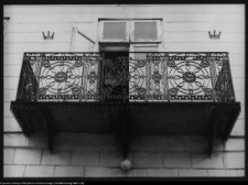Sejny, balkon w siedzibie PPRD dawnego pałacu biskupiego przy ul. Armii Czerwonej