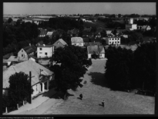 Sejny, widok z wieży kościoła na miasto