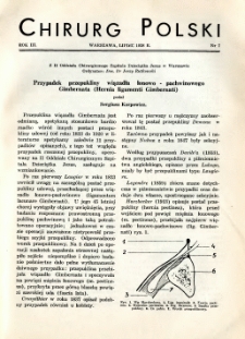Chirurg Polski 1938 R.3 nr 7