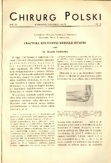 Chirurg Polski 1938 R.3 nr 12