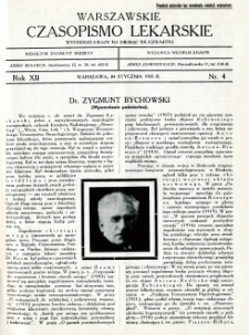 Warszawskie Czasopismo Lekarskie 1935 R.12 nr 4