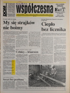 Gazeta Wsp&oacute;łczesna 1995, nr 206