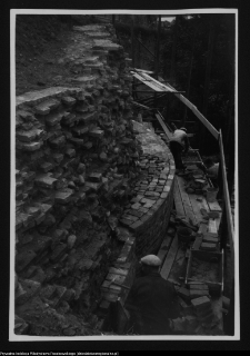 Wigry, mury oporowe (prace konserwatorskie)