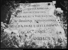 Nowogród, tablica pamiątkowa