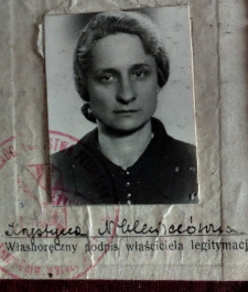 Fotografia Krystyny Niklewiczówny z legitymacji Związku Nauczycielstwa Polskiego