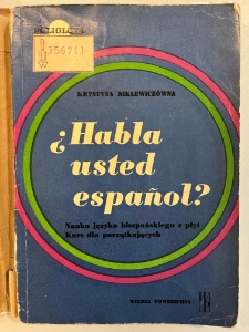Okładka książki do nauki języka hiszpańskiego autorstwa Krystyny Niklewiczówny