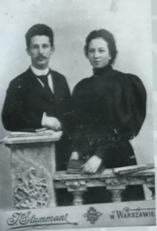 Regina i Natan Lilientalowie niedługo po ślubie