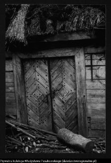 Płonka Kościelna, drzwi lamusa chaty nr 53