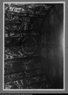 Zabłud&oacute;w, fragment polichromi na sklepieniu w synagodze