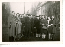 Natalia Gąsiorowska-Grabowska ze studentami 3 roku Wydziału Humanistycznego Wyższej Szkoły Pedagogicznej w Łodzi