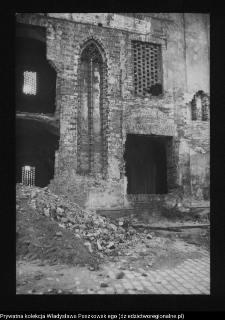 Szczecin, ratusz, fragment muru