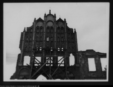 Stargard, kamienica staromiejska w czasie konserwacji