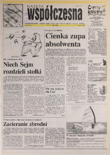 Gazeta Wsp&oacute;łczesna 1996, nr 183