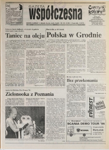 Gazeta Wsp&oacute;łczesna 1996, nr 185