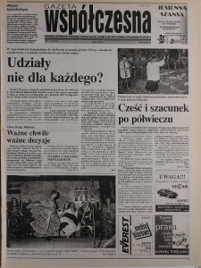 Gazeta Wsp&oacute;łczesna 1996, nr 205