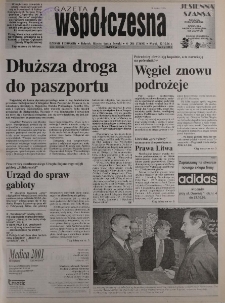 Gazeta Wsp&oacute;łczesna 1996, nr 206