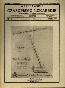 Warszawskie Czasopismo Lekarskie 1938 R.15 nr 9