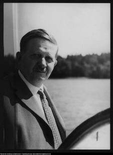 Władysław Paszkowski i jego wsp&oacute;łpracownicy - dr M. Szymański na Kanale Augustowskim