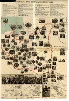 Obrazkowa mapa ilustrująca dzieje Polski
