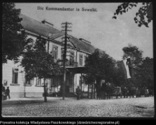 Suwałki, dawna komendantura przy ul. Kościuszki (reprodukcja fotografii)