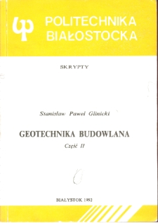 Geotechnika budowlana. Cz.2