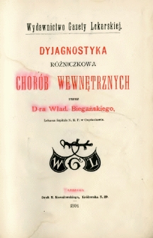 Dyagnostyka różniczkowa chorób wewnętrznych