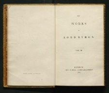 The works of lord Byron. Vol. 3