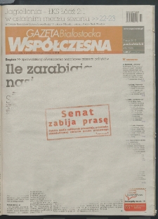 Gazeta Wsp&oacute;łczesna 2012, nr 87
