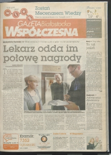Gazeta Wsp&oacute;łczesna 2012, nr 184