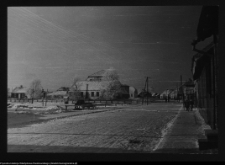 Tykocin, widok na Synagogę i ul. Świerczewskiego