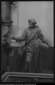 Ciechanowiec, kości&oacute;ł pw. Tr&oacute;jcy Przenajświętszej (rzeźba św. Łukasza)