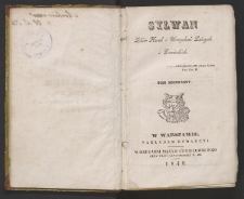 Sylwan 1840 Tom XVI p&oacute;łrocze I