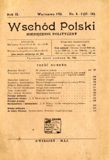 Wschód Polski : dwutygodnik polityczny R.2 nr 4-5