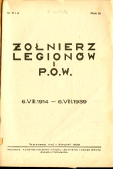Żołnierz Legionów i P.O.W. R.3 nr 3-4