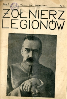 Żołnierz Legionów R.1 nr 3