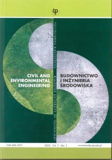 Budownictwo i Inżynieria Środowiska. Vol.1, no.1