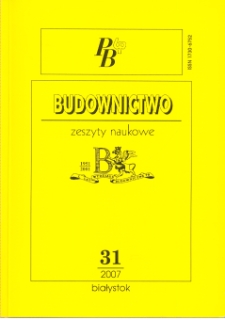 Zeszyty Naukowe Politechniki Białostockiej. Budownictwo. Z. 31