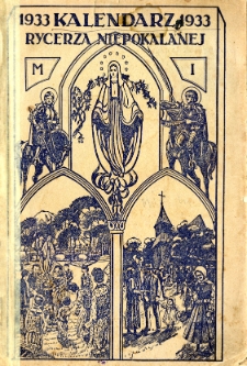 Kalendarz Rycerza Niepokalanej na rok 1933
