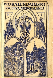 Kalendarz Rycerza Niepokalanej na rok 1933