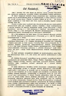 Polska Stomatologja 1930 R.8 nr 1