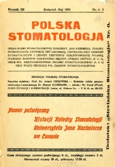 Polska Stomatologja 1934 R.12 nr 4-5