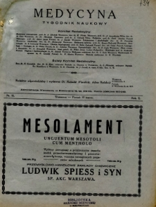 Medycyna 1928 R.2 nr 10