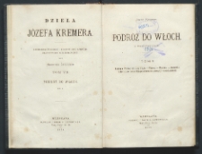 Podr&oacute;ż do Włoch. T. 2, Opisanie Wenecyi (dalszy ciąg), Padwa, Werona, dodatek: Miłość jako treść niewyczerpana dla poezyi i sztuki pięknej