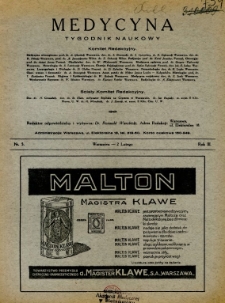 Medycyna 1929 R.3 nr 5