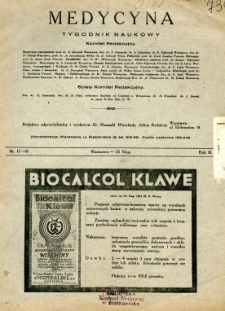 Medycyna 1929 R.3 nr 17-18