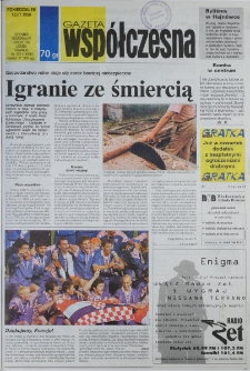 Gazeta Wsp&oacute;łczesna 1998, nr 133