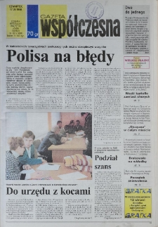 Gazeta Wsp&oacute;łczesna 1998, nr 181