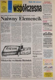 Gazeta Wsp&oacute;łczesna 1998, nr 244