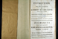 Instruction für die Rendanten der Kämmerey-Kirchen-Stifts oder anderer Cassen welche nicht unmittelbare Staats-Cassen sind = Instrukcya dla rendantów kamlarnych, koscielnych, fundacyinych, lub innych kass ktore nie są nieposrzednicze kassy kraiowe.